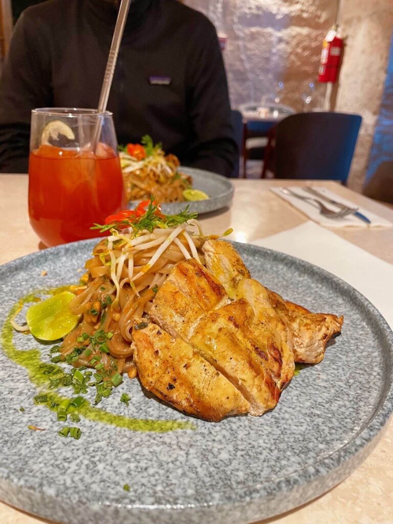 Pad thai at restaurant in Arequipa