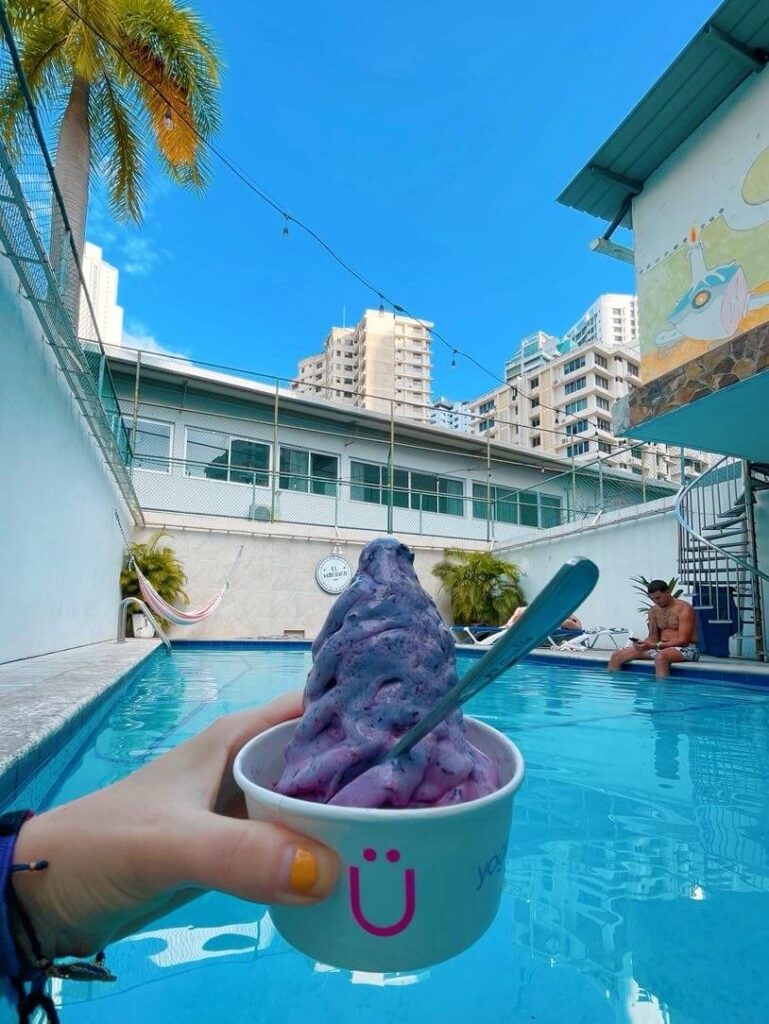 Hostel pool in Panama City