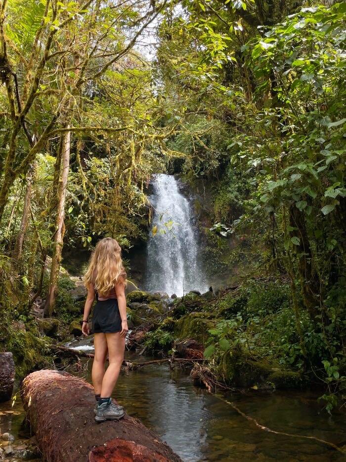 Lost waterfall hike boquete