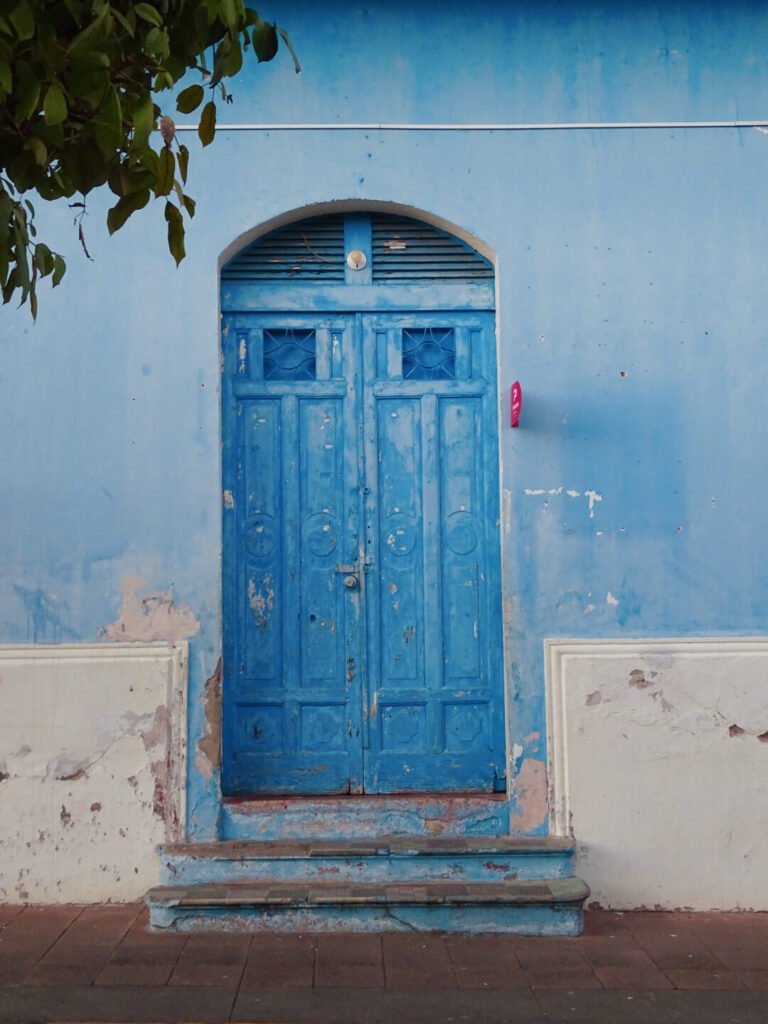 Blue doorway