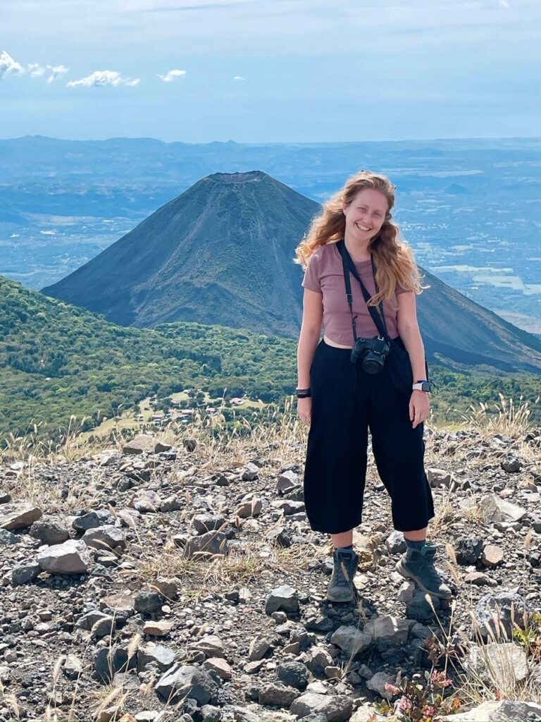 Hiking santa ana volcano