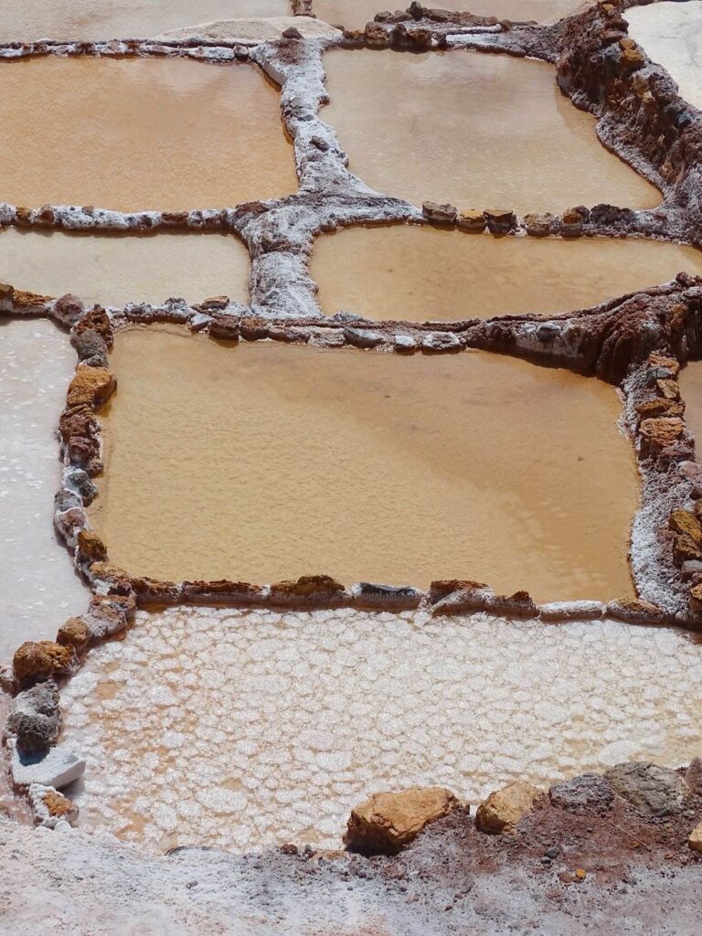 Salt mines of maras sacred valley