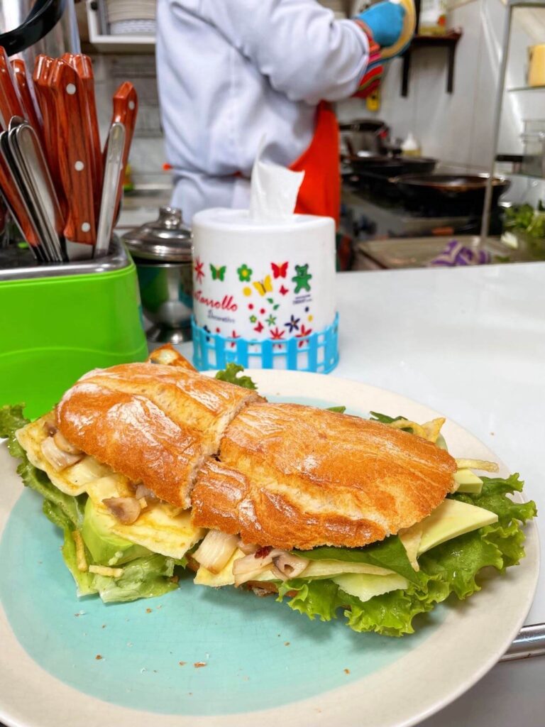Sandwiches in san blas market cusco